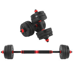 2 in 1 20kg Hantelset Kurzhanteln Krafttraining Langhantel Dumbbell Hantel Home