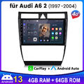 Für Audi A6 4B2 4B5 C5 1997-2005 Carplay Android13 Autoradio GPS NAVI DAB+ BT 4G