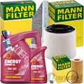 MANN INSPEKTIONSPAKET+6L MANNOL NRG 5W-30 ÖL passend für AUDI A4 B9 A5 F5 Q5 TDI