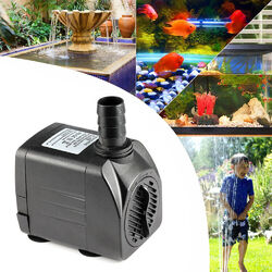 25W Teichpumpe 1500L/h Garten Koi Springbrunnen Aquarium Wasserpumpe Super ECO