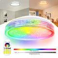 60W RGB LED Deckenlampe Deckenleuchte Dimmbar mit Fernbedienung Farbwechsel IP44