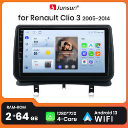 Android 13 Autoradio Auto Carplay GPS Navi WIFI DAB Für Renault Clio 3 2005-2014