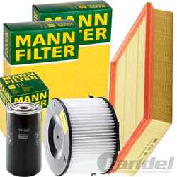 MANN FILTER INSPEKTIONSPAKET passend für VW T4 BUS 2.5+2.4 D+2.5 TDI 75-151 PS