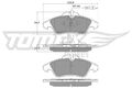 Tomex Brakes TX 10-931 Bremsbelagsatz, Scheibenbremse für MERCEDES-BENZ VW