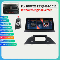 10.33" Für BMW X3 E83 2004-2012 Android 12 8Kern Autoradio CarPlay GPS Navi QLED