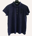 Damen Poloshirt Shirt TShirt original Lacoste Gr. 46 B 55 L 68 blau