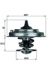 MAHLE Thermostat Kühlmittel BEHR TX 30 80D für VW AUDI PORSCHE GOLF A3 9PA TT 80