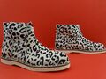 SHABBIES AMSTERDAM Damen Stiefel Stiefeletten Boots Winter Leopard Pony Gr.37