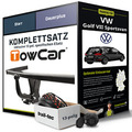 Für VW Golf VII Sportsvan Typ AM1 Anhängerkupplung starr +eSatz 13pol 14-20 Set