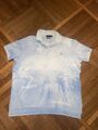 Polo Ralph Lauren - Herren Polo Shirt hellblau / weiß - Gr.XL - custom fit