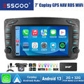 DAB+ Autoradio 2+32G Android 13 Carplay GPS Kamera Für Benz C/CLK W209 Vito W639