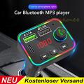 Bluetooth FM Transmitter Auto Kfz Radio Adapter mit Dual USB Ladegerät für Handy