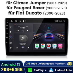 Carplay Für Fiat Ducato Boxer Citroen Android13 Autoradio GPS NAVI swc DAB 2+64G