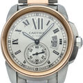 CARTIER Caliber de Cartier Uhr W7100036 Box K18PG/Edelstahl Herrenuhr...