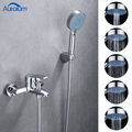 Duschset Badewannenarmatur Wasserhahn Wannenarmatur mit Handbrause Bad Armatur