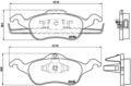 BREMBO Bremsbelagsatz Scheibenbremse PRIME LINE P 24 046 für FORD FOCUS DBW DNW