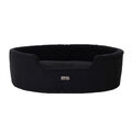 B-Ware: lionto Hundebett Wendekissen waschbar Hundekorb (M) 83x63 cm Schwarz