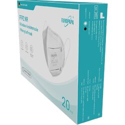 EUROPAPA® 20x FFP2 Maske Atemschutzmaske 5-Lagen Staubschutzmasken hygienisch