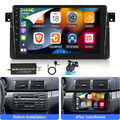 2+64G  Autoradio Carplay Android 13 GPS Für BMW E46 3er 318 320 325 Kamera DAB+