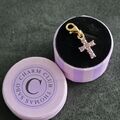 Thomas Sabo Charm-Anhänger Kreuz mit violetten Steinen vergoldet *NEU*