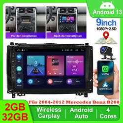 Android 13 GPS Autoradio Navi Für 2004-2012 Mercedes-Benz A/B-Klasse W169 W245