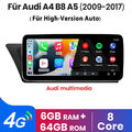 10,25'' Android 13 Autoradio Carplay Für Audi A4 A5 High GPS Navi 4G 6+64G BT5.0