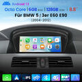 Für BMW E60 E61 E90 E91 CCC CarPlay Android 13 Autoradio GPS Navi MIC KAM 6+128G