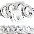 LED Bad Einbauleuchten Set 230V 5W nd ET 35mm flach Aussen Feuchtraum MAR IP44