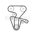 1x Wasserpumpe + Zahnriemensatz CONTINENTAL CTAM CT877WP4PRO passend für