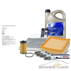 ATEC INSPEKTIONSPAKET FILTERSET C SET+ZÜNDKERZEN FÜR OPEL CORSA D E 1.0 1.2 1.4# # INKL. ORIGINAL 5l - OPEL / GM - MOTORÖL DEXOS 2 # #