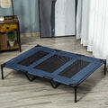 PawHut Hundeliege outdoor Hundebett Katzenbett Haustierbett Schlafplatz Blau