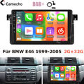 Für BMW E46 3er 318 320 325 9" GPS Navi Android 12 Autoradio 2+32GB DAB+ Carplay