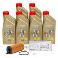 6L CASTROL EDGE 5W30 M LL-04 + ORIGINAL Ölfilter für BMW 1er 3er 5er X1 MINI N47