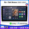 6+128G Android 13 Autoradio Carplay Für Fiat Bravo 2007-2012 GPS Nav WIFI BT SWC