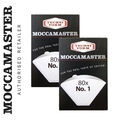 Moccamaster Nr. 1 Filterpapier 2er-Pack (160 St.) - Modell Cup-One