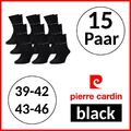 15 Paar Pierre Cardin  39/42 + 43/46 Herren- Business- Socken schwarz / black