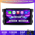 6G+128GB Autoradio Android 13 Für Mercedes Benz Smart Fortwo W451 CarPlay DSP AM