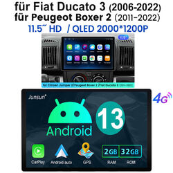 Für Fiat Ducato Citroen Jumper DAB Android 13 Autoradio Carplay GPS Navi 2+32GB