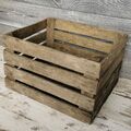 gebrauchte Obstkiste 50x40x30cm braun Holz Weinkiste Apfelkiste Holzkiste Box 