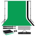 2.6x3m Fotostudio Hintergrundsystem Teleskop Hintergrund Stativ Set Mit Tasche