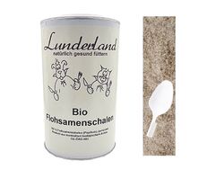 Lunderland BIO Flohsamenschalen 700g 100% Bio Flohsamenschalen gemahlen + Löffel