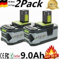 2X 18V 9.0Ah Akku für RYOBI one Plus Lithium RB18L50 P108 P104 Batterie DE NEU