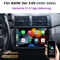 Für BMW 3er E46 1998-2006 Auto Radio Stereo Android 12 Wifi Carplay GPS NAVI FM