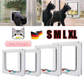 S~XL Katzenklappe Hundeklappe mit Tunnel PetSafe Haustiertür Katzentür Cat Door