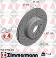 Zimmermann Set 2x Bremsscheibe 150.2920.20 für BMW F30 F80 F34 F31 F33 2011->