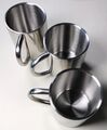 3 x Relags Stainless Steel Mug Edelstahl Thermobecher doppelwandig poliert