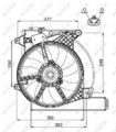 NRF (47488) Lüfter, Motorkühlung für OPEL