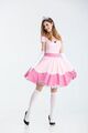 2025 Prinzessin Peach Kleid - Kostüm-Set für Damen Karneval Cosplay Karneval