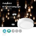 Nedis Smart LED Deckenleuchte Weiß Farbe App Sprachsteuerung Alexa WiFi Dimmbar