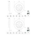 2x Bosch 0 986 479 G72 Bremsscheibe für Mazda MX-5 IV ND MX-5 RF Targa ND